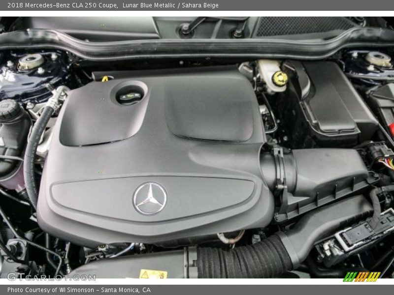 Lunar Blue Metallic / Sahara Beige 2018 Mercedes-Benz CLA 250 Coupe