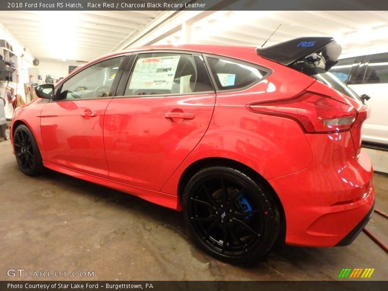 Race Red / Charcoal Black Recaro Leather 2018 Ford Focus RS Hatch