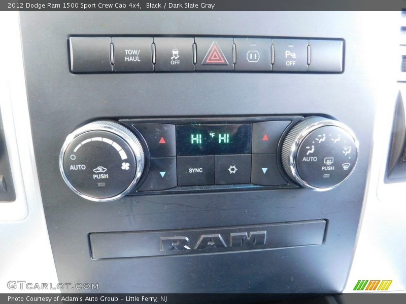 Black / Dark Slate Gray 2012 Dodge Ram 1500 Sport Crew Cab 4x4