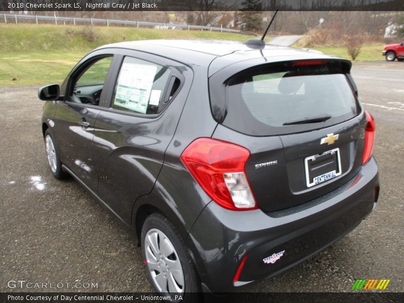 Nightfall Gray / Jet Black 2018 Chevrolet Spark LS