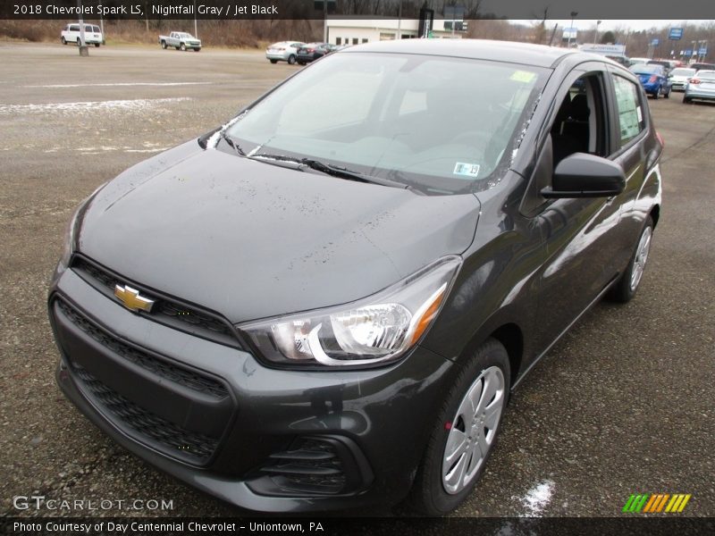 Nightfall Gray / Jet Black 2018 Chevrolet Spark LS
