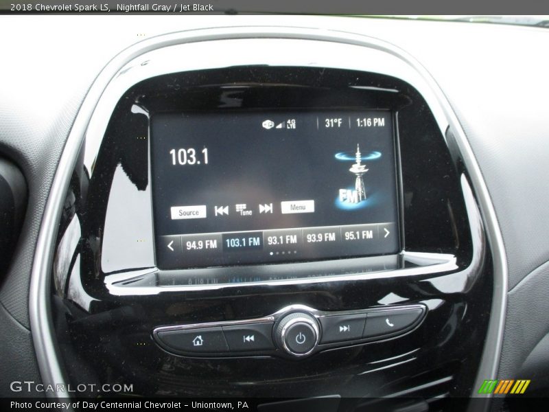 Nightfall Gray / Jet Black 2018 Chevrolet Spark LS