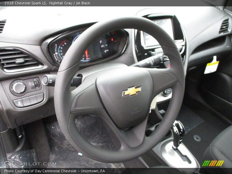 Nightfall Gray / Jet Black 2018 Chevrolet Spark LS