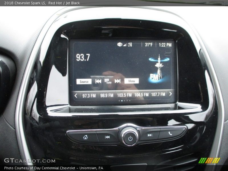 Red Hot / Jet Black 2018 Chevrolet Spark LS
