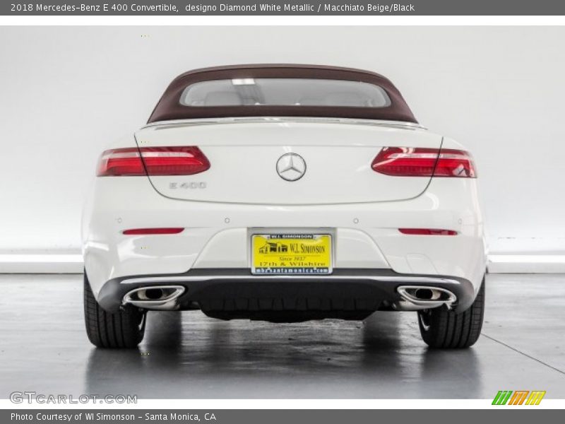 designo Diamond White Metallic / Macchiato Beige/Black 2018 Mercedes-Benz E 400 Convertible