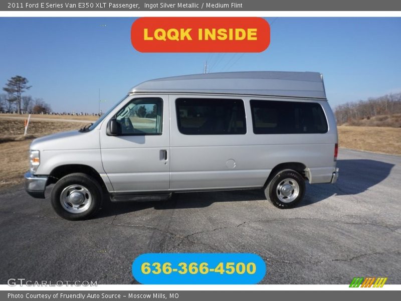 Ingot Silver Metallic / Medium Flint 2011 Ford E Series Van E350 XLT Passenger