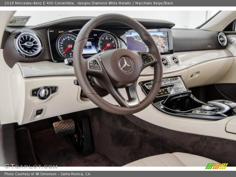 designo Diamond White Metallic / Macchiato Beige/Black 2018 Mercedes-Benz E 400 Convertible
