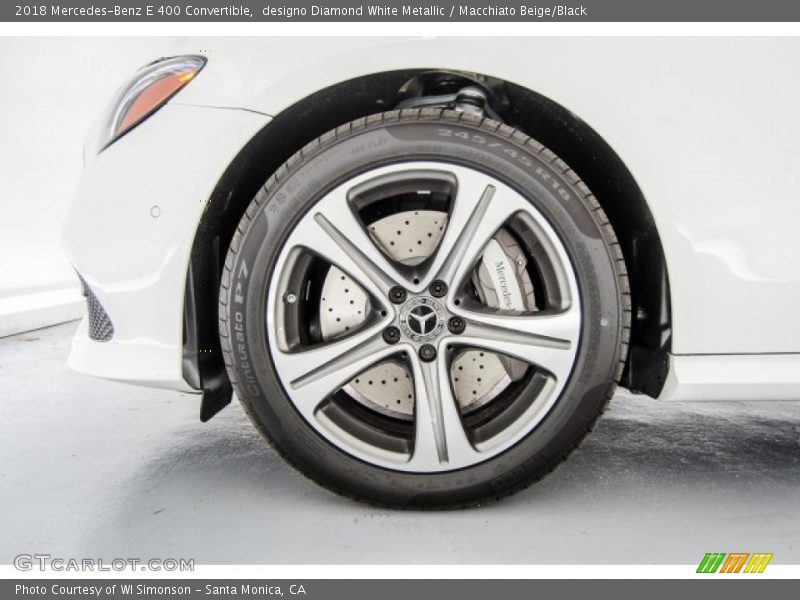 designo Diamond White Metallic / Macchiato Beige/Black 2018 Mercedes-Benz E 400 Convertible