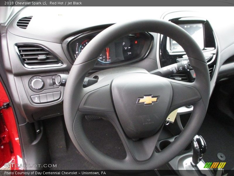 Red Hot / Jet Black 2018 Chevrolet Spark LS
