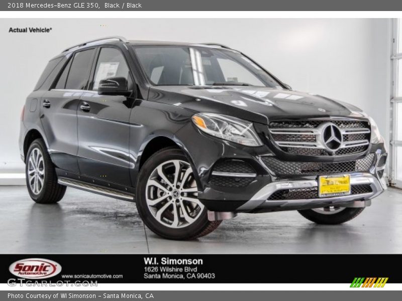 Black / Black 2018 Mercedes-Benz GLE 350