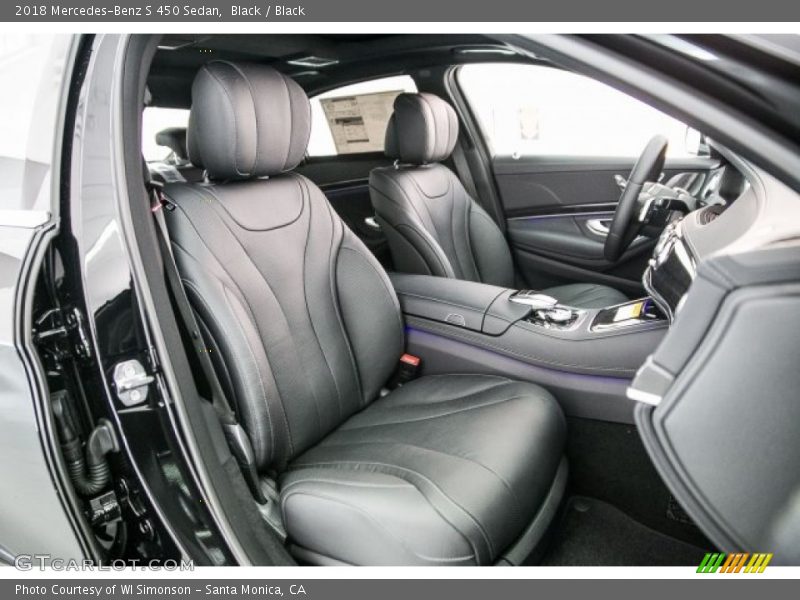 Black / Black 2018 Mercedes-Benz S 450 Sedan