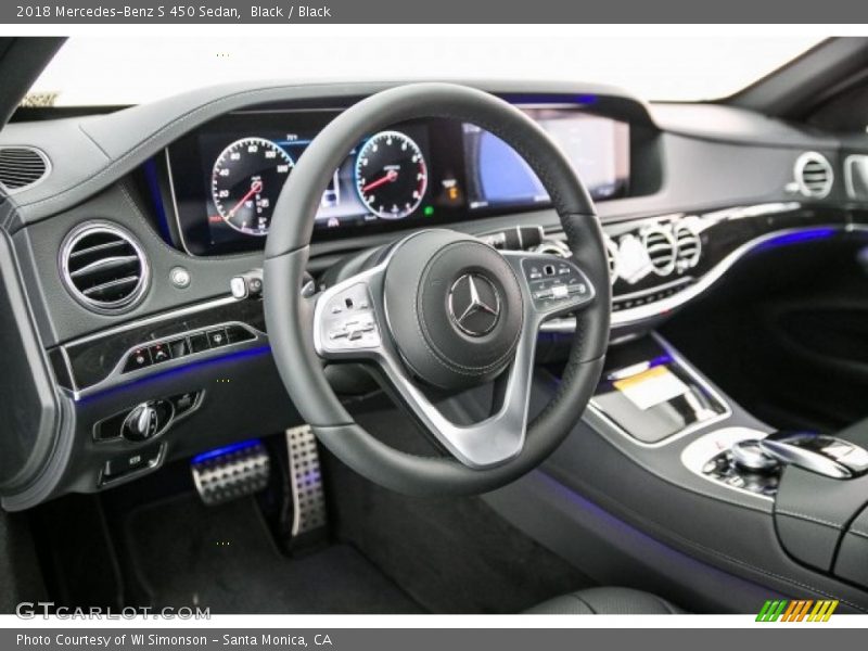Black / Black 2018 Mercedes-Benz S 450 Sedan