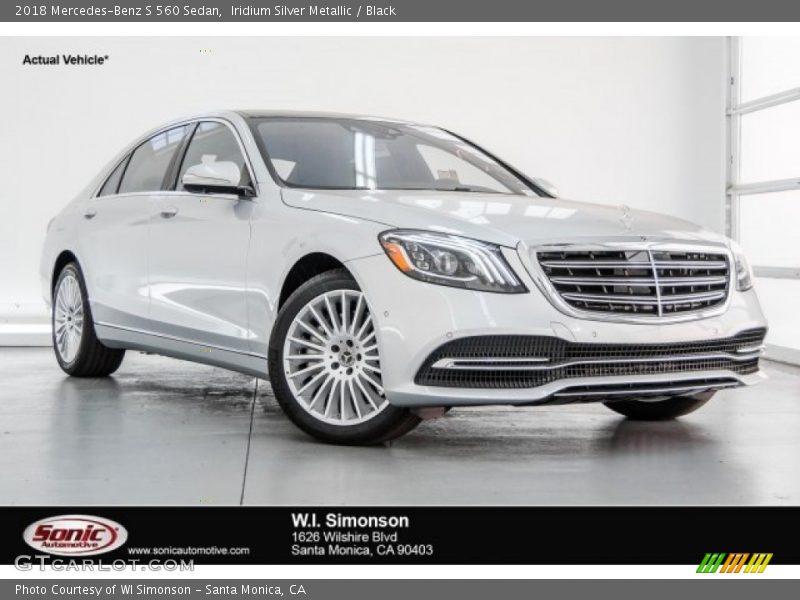 Iridium Silver Metallic / Black 2018 Mercedes-Benz S 560 Sedan