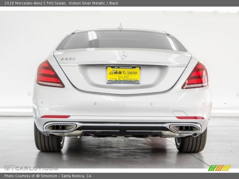 Iridium Silver Metallic / Black 2018 Mercedes-Benz S 560 Sedan