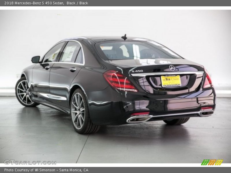 Black / Black 2018 Mercedes-Benz S 450 Sedan