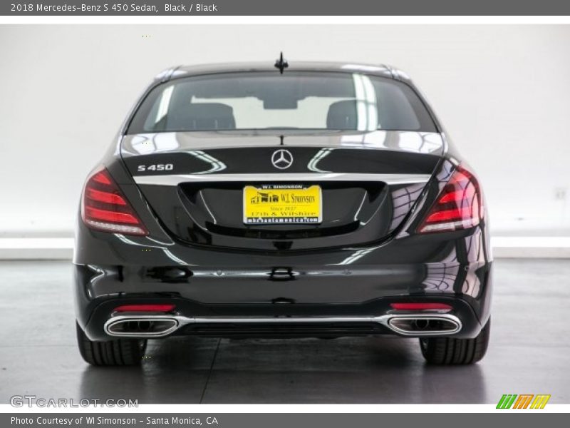 Black / Black 2018 Mercedes-Benz S 450 Sedan