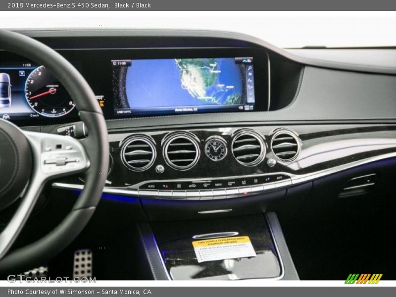 Black / Black 2018 Mercedes-Benz S 450 Sedan