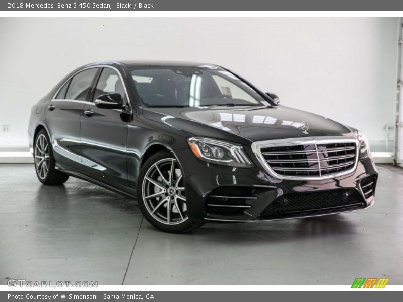Black / Black 2018 Mercedes-Benz S 450 Sedan