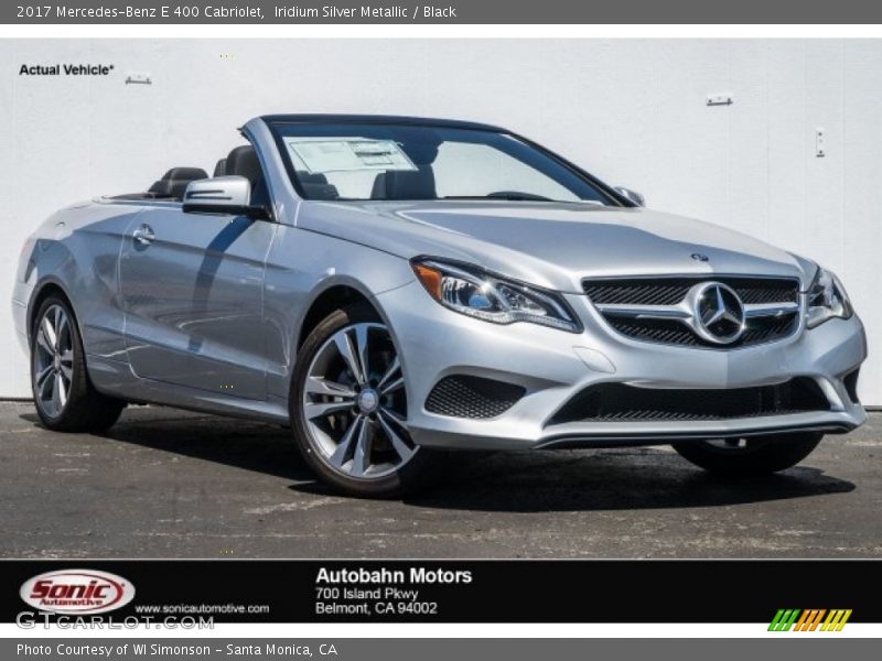 Iridium Silver Metallic / Black 2017 Mercedes-Benz E 400 Cabriolet