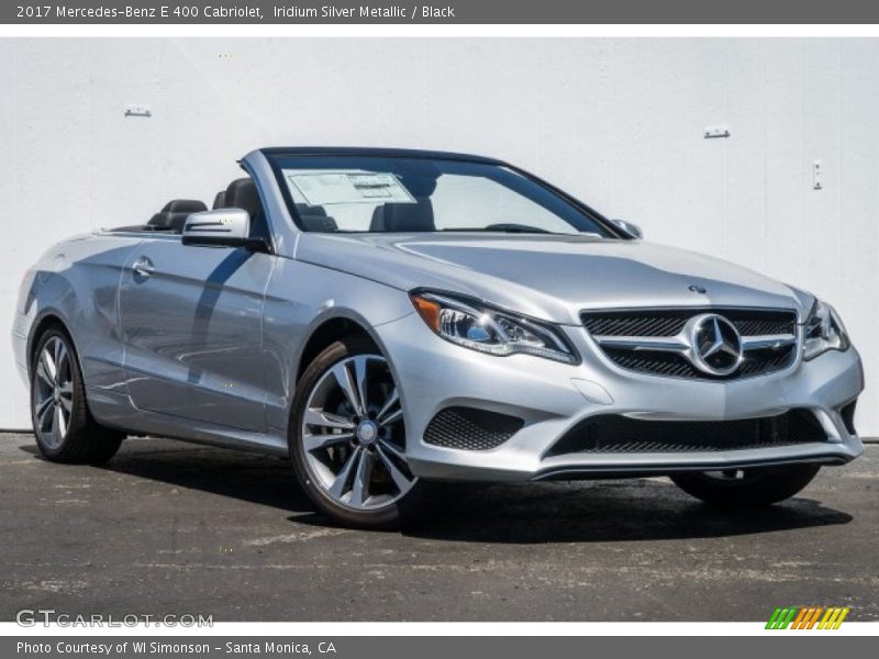 Iridium Silver Metallic / Black 2017 Mercedes-Benz E 400 Cabriolet