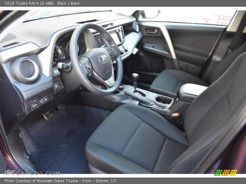 Black / Black 2018 Toyota RAV4 LE AWD