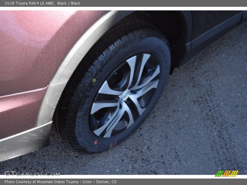Black / Black 2018 Toyota RAV4 LE AWD