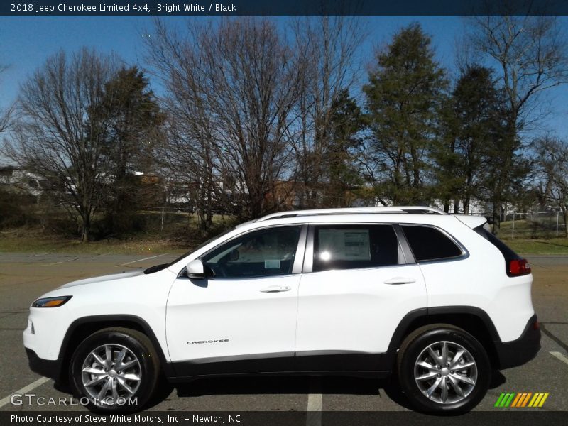 Bright White / Black 2018 Jeep Cherokee Limited 4x4