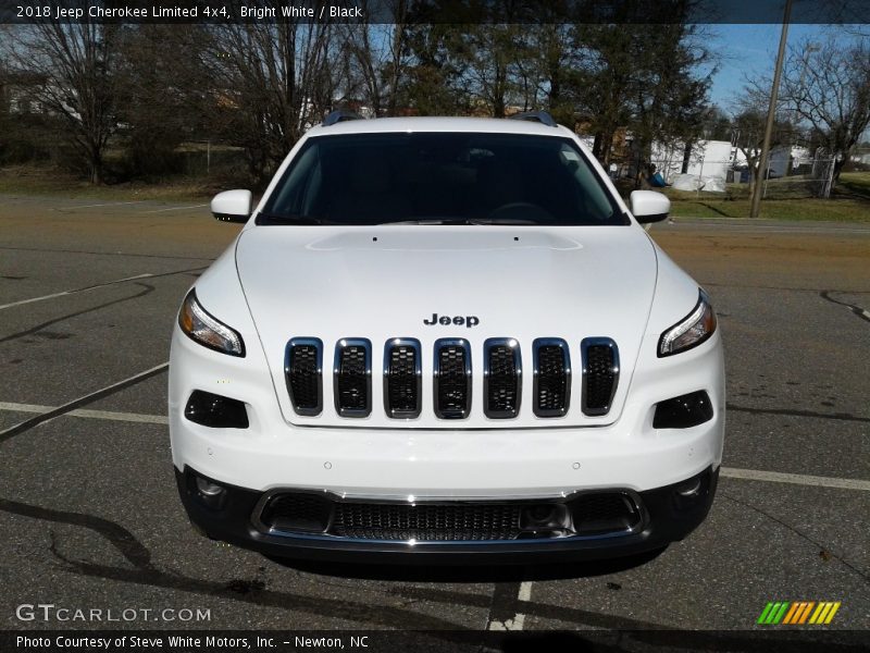 Bright White / Black 2018 Jeep Cherokee Limited 4x4