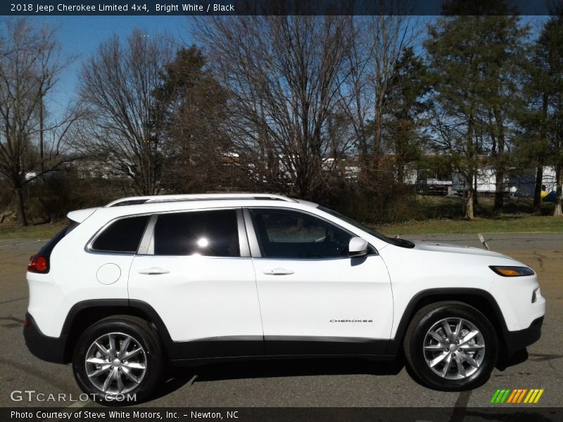 Bright White / Black 2018 Jeep Cherokee Limited 4x4