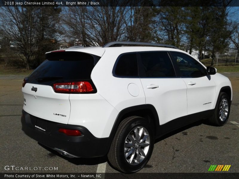 Bright White / Black 2018 Jeep Cherokee Limited 4x4