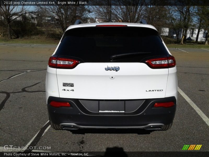 Bright White / Black 2018 Jeep Cherokee Limited 4x4