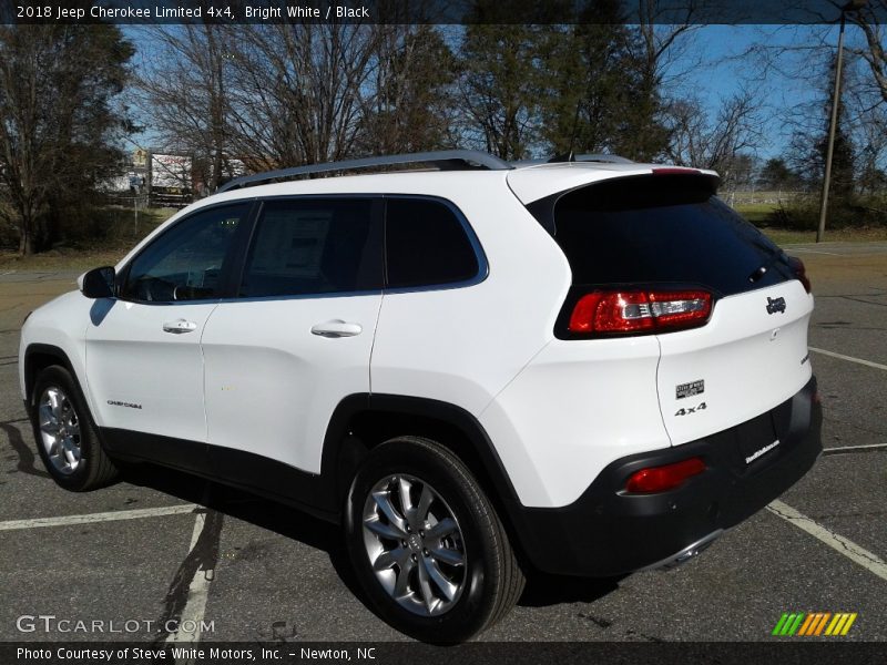Bright White / Black 2018 Jeep Cherokee Limited 4x4