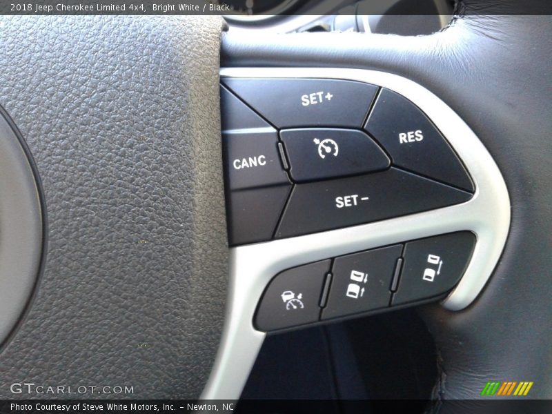 Bright White / Black 2018 Jeep Cherokee Limited 4x4