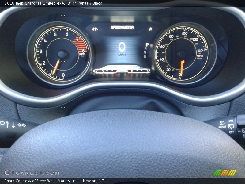 Bright White / Black 2018 Jeep Cherokee Limited 4x4