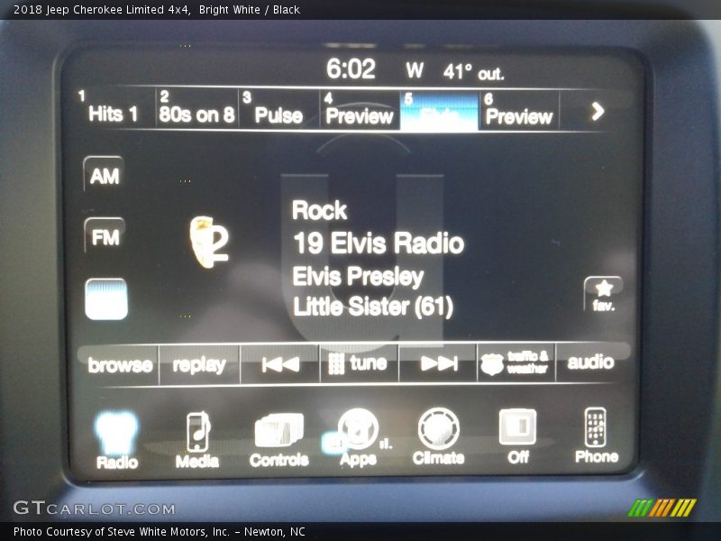 Bright White / Black 2018 Jeep Cherokee Limited 4x4