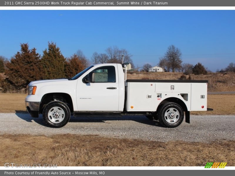 Summit White / Dark Titanium 2011 GMC Sierra 2500HD Work Truck Regular Cab Commercial
