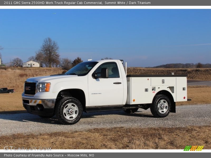 Summit White / Dark Titanium 2011 GMC Sierra 2500HD Work Truck Regular Cab Commercial