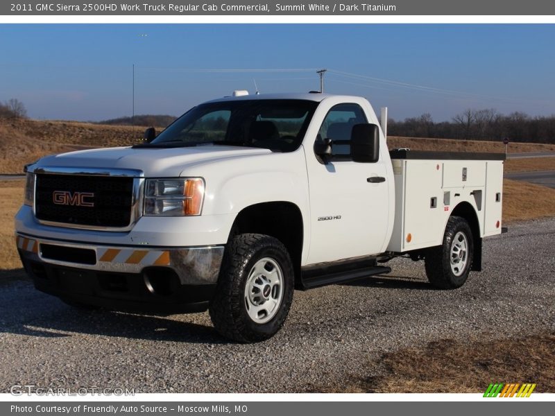 Summit White / Dark Titanium 2011 GMC Sierra 2500HD Work Truck Regular Cab Commercial