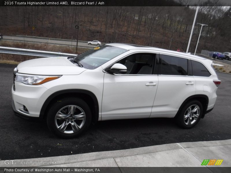 Blizzard Pearl / Ash 2016 Toyota Highlander Limited AWD