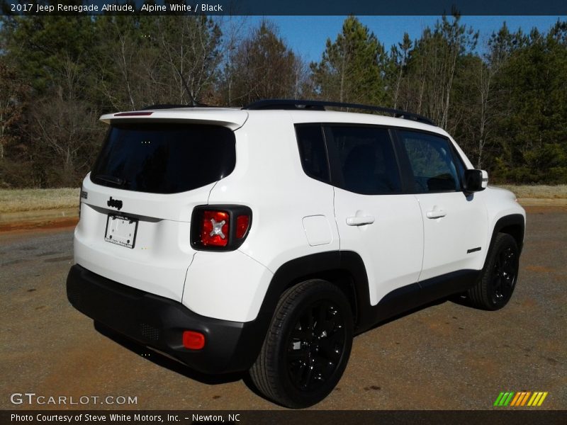 Alpine White / Black 2017 Jeep Renegade Altitude