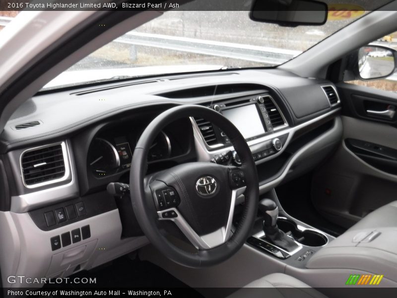 Blizzard Pearl / Ash 2016 Toyota Highlander Limited AWD