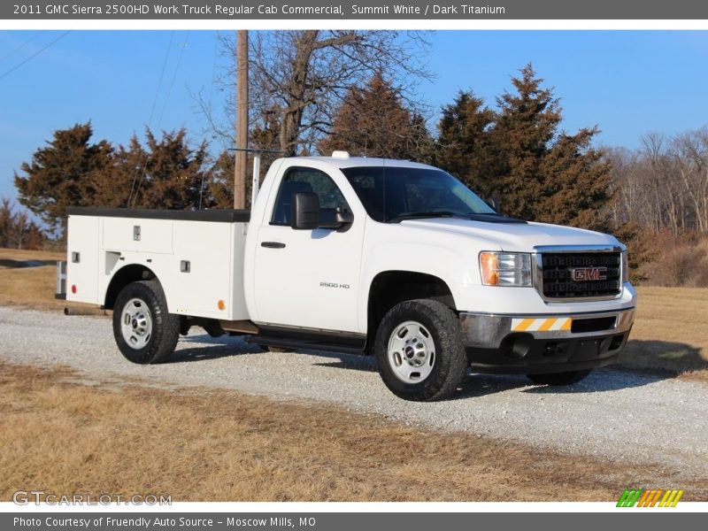 Summit White / Dark Titanium 2011 GMC Sierra 2500HD Work Truck Regular Cab Commercial