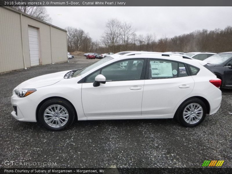 Crystal White Pearl / Ivory 2018 Subaru Impreza 2.0i Premium 5-Door