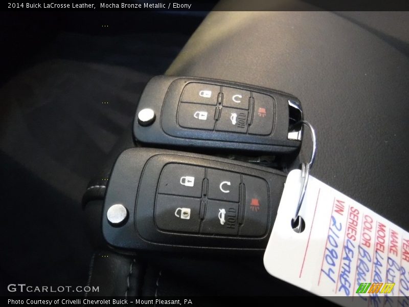 Mocha Bronze Metallic / Ebony 2014 Buick LaCrosse Leather