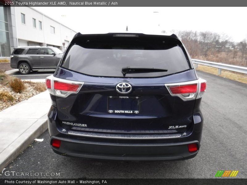 Nautical Blue Metallic / Ash 2015 Toyota Highlander XLE AWD