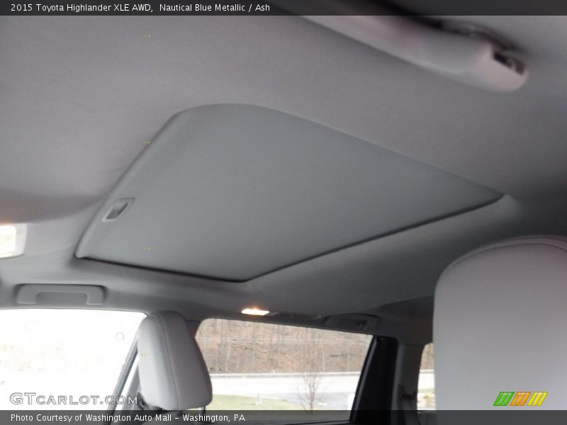 Nautical Blue Metallic / Ash 2015 Toyota Highlander XLE AWD
