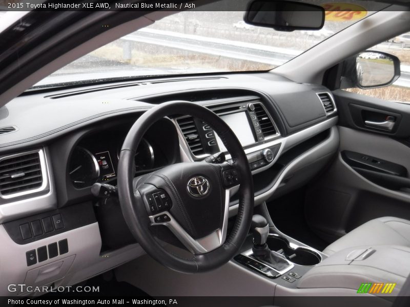 Nautical Blue Metallic / Ash 2015 Toyota Highlander XLE AWD