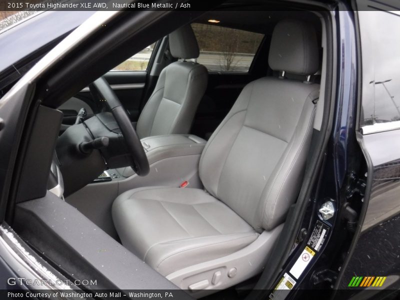 Nautical Blue Metallic / Ash 2015 Toyota Highlander XLE AWD