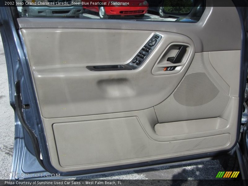 Steel Blue Pearlcoat / Sandstone 2002 Jeep Grand Cherokee Laredo