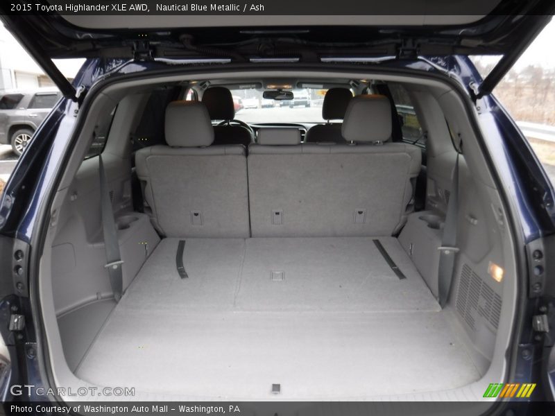 Nautical Blue Metallic / Ash 2015 Toyota Highlander XLE AWD